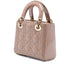 Lady Dior Chain Bag Cannage Quilt Patent Mini