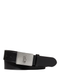 RALPH LAUREN Pony Plaque Leather Belt Black