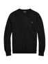 RALPH LAUREN Slim Fit Cotton Jumper Polo Black