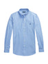 RALPH LAUREN Slim Fit Check Stretch Poplin Shirt Blue/White Check