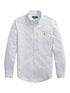 RALPH LAUREN Slim Fit Striped Oxford Shirt Blue/White