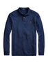 RALPH LAUREN Custom Slim Fit Mesh Polo Shirt Newport Navy