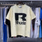 Rhude T-shirts Solid Color R Letter Printing Cotton Casual Short Sleeve Men and Women