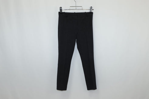 Women's Joseph Gab Stretch Pinstripe Trousers in Black Viscose