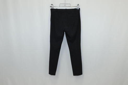 Women's Joseph Gab Stretch Pinstripe Trousers in Black Viscose