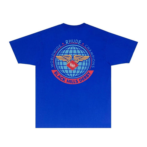 Rhude T-shirts Printed Trendy Pure Cotton