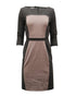 Women's Escada 3/4 Sleeve Dress in Black Polyester