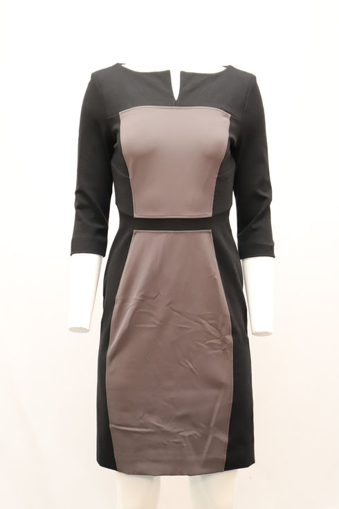 Women's Escada 3/4 Sleeve Dress in Black Polyester