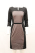 Women's Escada 3/4 Sleeve Dress in Black Polyester