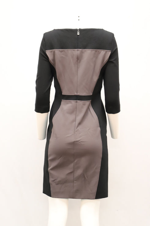 Women's Escada 3/4 Sleeve Dress in Black Polyester
