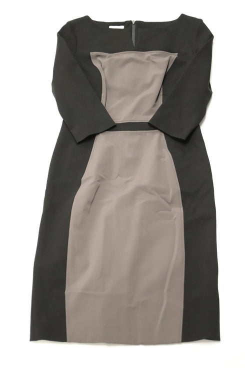 Women's Escada 3/4 Sleeve Dress in Black Polyester