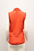 Women's Helmut Lang Surplice Blouse in Orange Silk