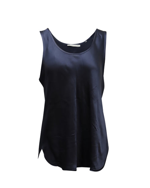 Women's Vince Tank Top in Navy Blue Silk