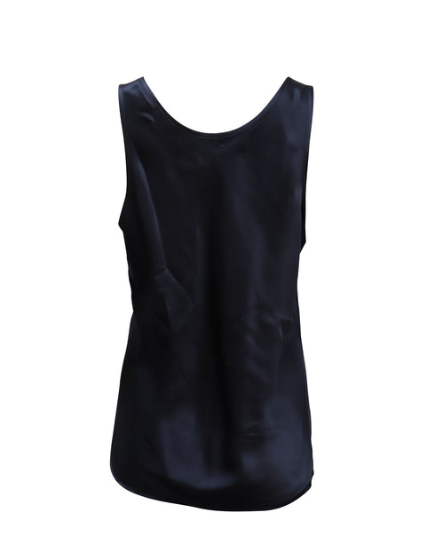 Women's Vince Tank Top in Navy Blue Silk