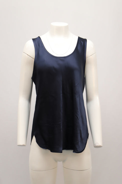 Women's Vince Tank Top in Navy Blue Silk