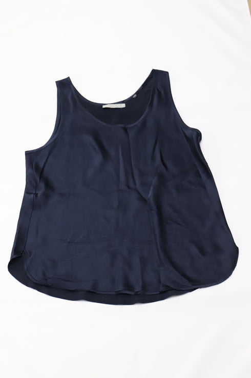 Women's Vince Tank Top in Navy Blue Silk