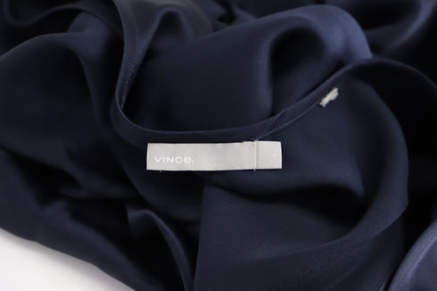 Women's Vince Tank Top in Navy Blue Silk