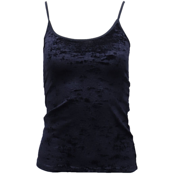 Women's Vince Velvet Camisole in Navy Blue Polyamide
