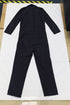 Women's ba&sh Serri Jumpsuit in Navy Blue Cotton