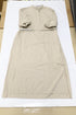 Women's Joseph Barker Pinstripe Midi Shirt Dress in Beige Cotton