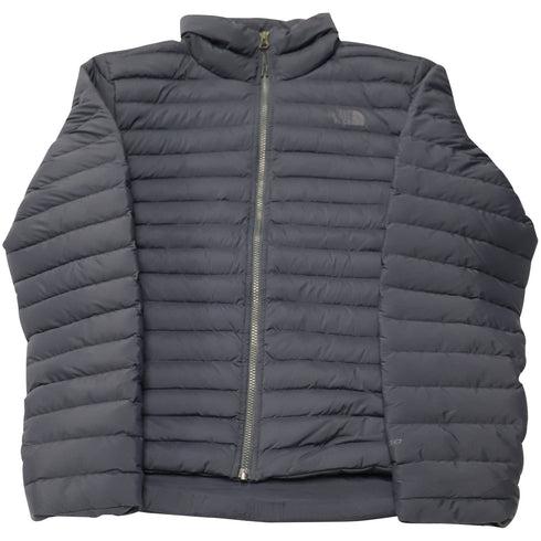 Men's The North Face Stretch Goose-Down Quilted Water Repellant Jacket in Black Nylon