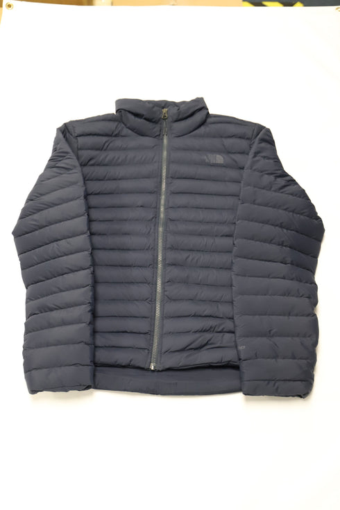 Men's The North Face Stretch Goose-Down Quilted Water Repellant Jacket in Black Nylon