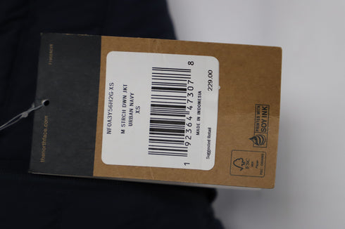 Men's The North Face Stretch Goose-Down Quilted Water Repellant Jacket in Black Nylon