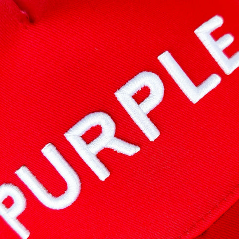 Purple Hat Mesh Stitching Embroidery PB003#