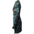 Women's Peter Pilotto Geometric Print Ruched Dress in Multicolor Silk