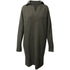 Women's Joseph Oversized Knit Dress in Dark Green Wool