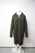 Women's Joseph Oversized Knit Dress in Dark Green Wool