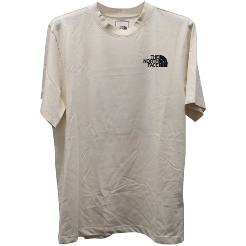 Men's The North Face Graphic Back Print T-Shirt in Beige Cotton