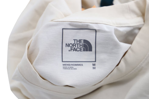 Men's The North Face Graphic Back Print T-Shirt in Beige Cotton