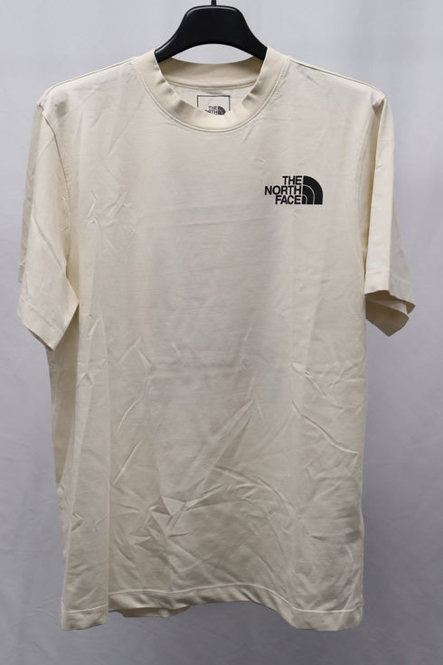 Men's The North Face Graphic Back Print T-Shirt in Beige Cotton