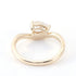 14K Solid Yellow Gold Moissanite Engagement Ring
