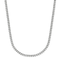 3mm Silver Franco Cuban Chain Necklace