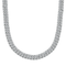 Iced Out 10mm Silver Cuban Chain