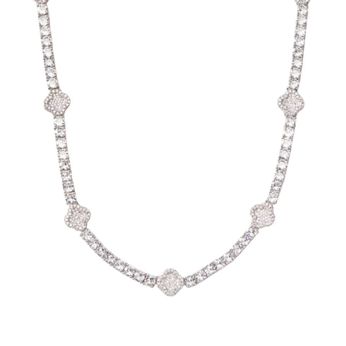 Clover Tennis Chain (Silver) - 4mm