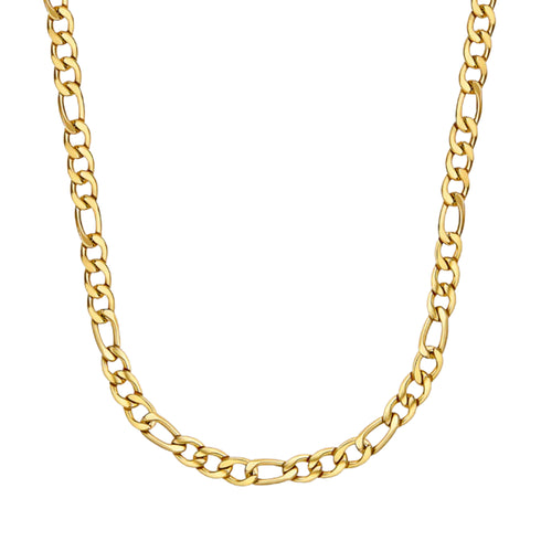 5mm Gold Figaro Link Chain