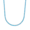 Blue Diamonds Tennis Chain (Silver) - 4mm