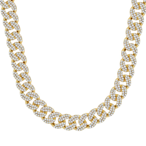 Iced Cuban Chain (Gold) - 12mm
