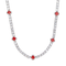 Red Clover Tennis Chain (Silver) - 4mm