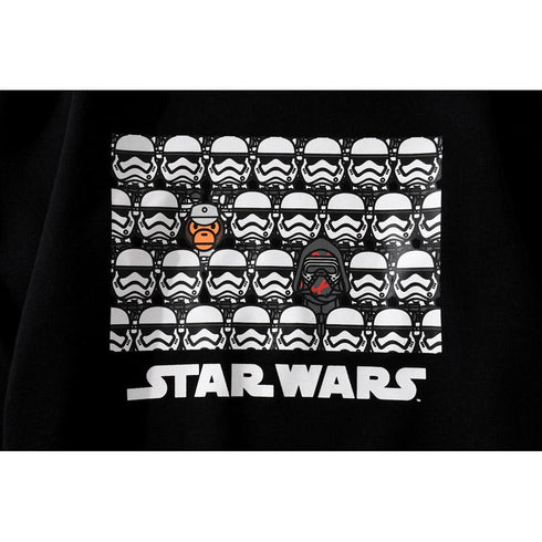 Bathing Ape Sweatshirts Ape Head and Star Wars White Warrior Loose Casual Couple Pullover Sweatshirt