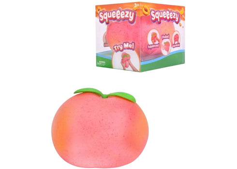 Sunny Days Entertainment Squeezy Peach Sensory Fidget Toy