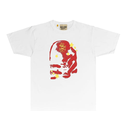 Gallery Dept T Shirt Retro Printed Loose Short-Sleeved Shirt