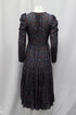 Women's Ulla Johnson Miya Printed Dress with Twist Front Design in Navy Blue Viscose
