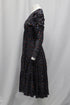 Women's Ulla Johnson Miya Printed Dress with Twist Front Design in Navy Blue Viscose