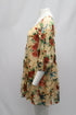 Women's Alice + Olivia Floral Puff Sleeve Dress in Beige Viscose