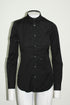 Women's Dsquared2 Long Sleeve Button Front Shirt in Black Cotton