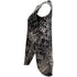 Women's Vince Croc Print Sleeveless Top in Black and White Viscose